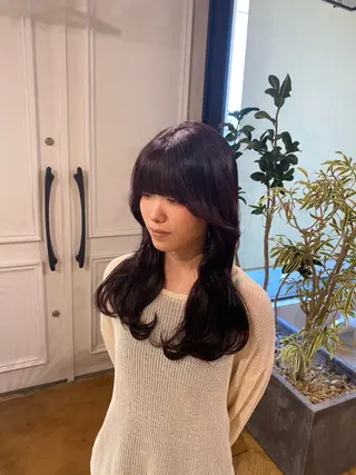 セミロング カラー yate'/ Wカラー/小出捷也のヘアスタイル