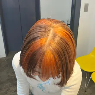 カラー ブリーチ/ハイトーン ボブ🐥HIYORIのヘアスタイル