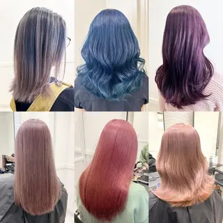 カラー 縮毛矯正/髪質改善 /レイヤー/韓国のヘアスタイル