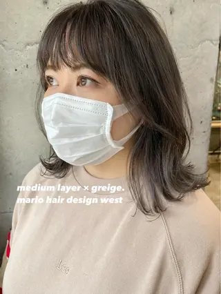 ミディアム カラー 竹嶌 健吾のヘアスタイル