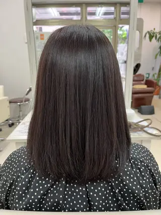 ミディアム カラー 小顔似合わせカット/ レイヤー/maiのヘアスタイル