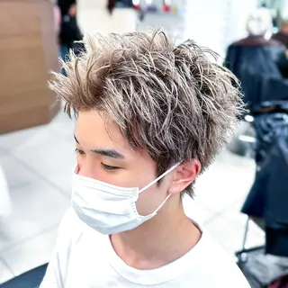 ショート カラー メンズ メンズパーマ職人 パーマ🔥ritaのヘアスタイル