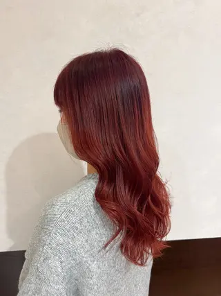 カラー nehus nagaoka所属・🖤複雑履歴ブリーチ Mizuki 🖤のヘアスタイル