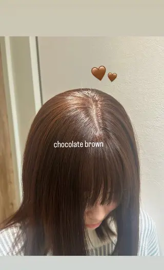 ミディアム cie所属・ふくし りこのヘアスタイル
