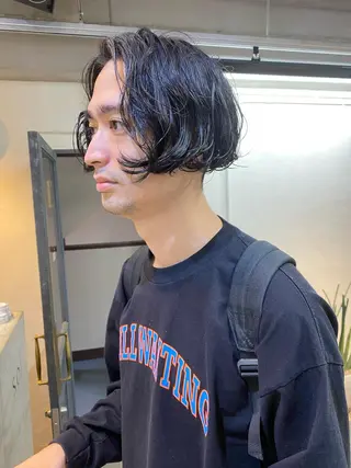 ショート カラー パーマ ヘアアレンジ メンズ キッズ ネイル マツエク・マツパ アイブロウ 🧼柴田 健太郎🧼のヘアスタイル