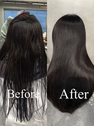 ロング charm《銀座》 ヘアセット/縮毛矯正のヘアスタイル