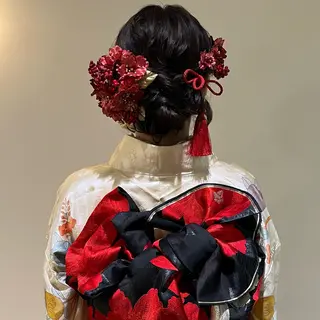 セミロング ヘアアレンジ 🫧tomoka 透明感カラー🫧のヘアスタイル