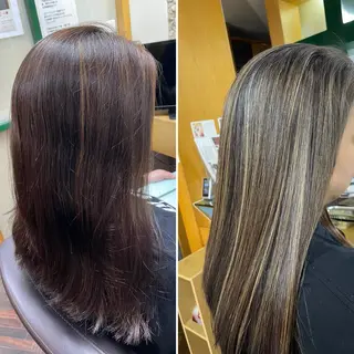 ロング カラー katae sayoriのヘアスタイル