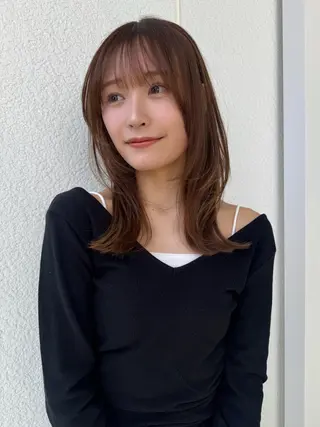 ミディアム attrait アトレ湘南台所属・✨ ハル✨😊のヘアスタイル