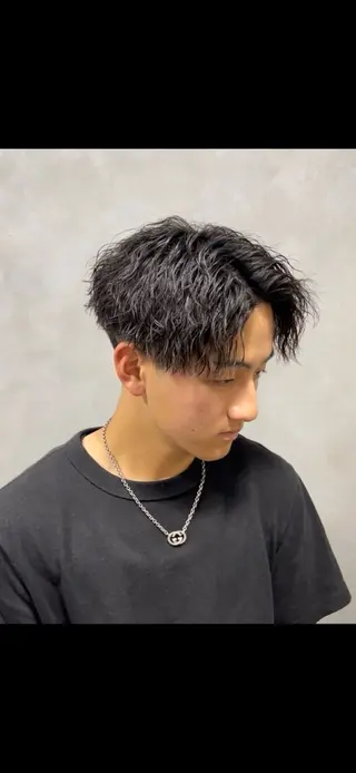 パーマ メンズ 吉田 タカスケのヘアスタイル