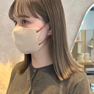 ミディアム カラー ANNA /艶髪/ハイトーンのヘアスタイル