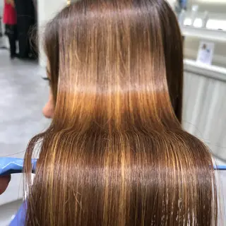 ロング ムトウセイマ/艶髪 /艶ケアWブリーチのヘアスタイル