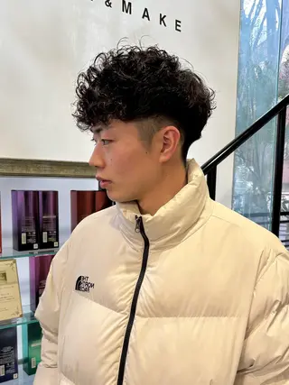 パーマ メンズ 骨格矯正/理論パーマ /悩み改善/yuyaのヘアスタイル