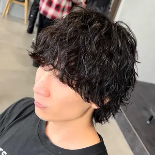 ショート パーマ メンズ 松下 友希 【fifth】のヘアスタイル