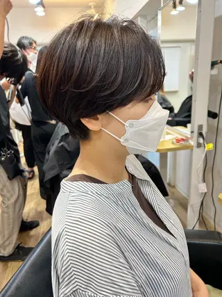 ショート カラー lab.by ioe中崎店所属・中北篤志 ショートボブのヘアスタイル