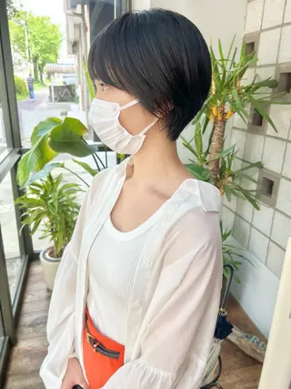 ショート カラー メンズパーマ/ ハイトーン/古川晴輝のヘアスタイル