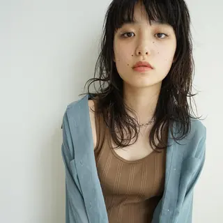 ミディアム ANY／SUE 千葉パーマのヘアスタイル