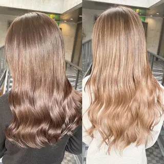 ロング カラー ヘアアレンジ TATSUYA アートディレクターのヘアスタイル