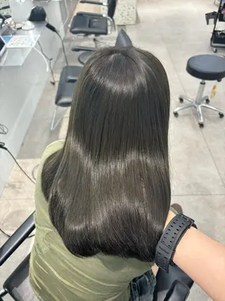 セミロング emi 韓国ワンホンヘアのヘアスタイル