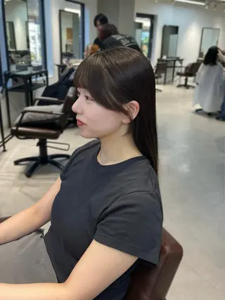 カラー ヘアアレンジ 似合わせ顔まわり カット💛森尾真由美のヘアスタイル
