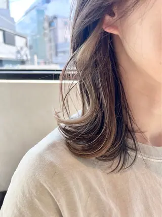 セミロング カラー 🌐👽フクイ キララ🌎💎のヘアスタイル
