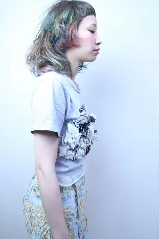 ミディアム カラー Lobec本山 吉村 勇樹のヘアスタイル