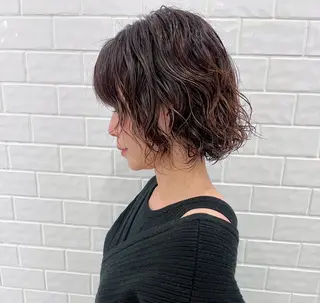 ミディアム パーマ YUIMARL SAEのヘアスタイル