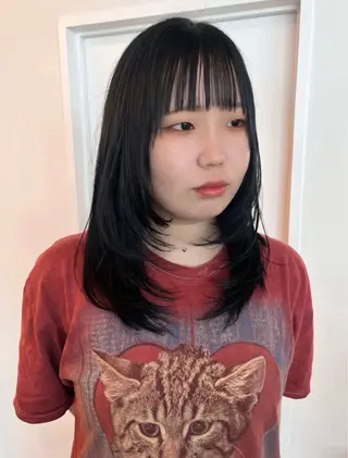 ミディアム カラー Koharu🍓/ 透明感カラ-のヘアスタイル