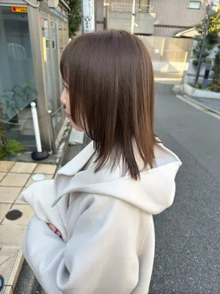 ミディアム カラー 似合わせモテヘア Akari🦢🖤のヘアスタイル