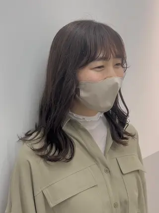 ミディアム SALOWIN川崎所属・似合わせレイヤー/ 美髪縮毛矯正/ミナエのヘアスタイル