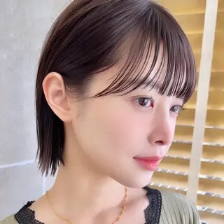 ショート 縮毛矯正、髪質改善 肘以上無料のヘアスタイル