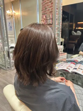 ミディアム カラー ヘアーメイクWiLL梅田店所属・艶カラー✨／ 荒堀 結香のヘアスタイル