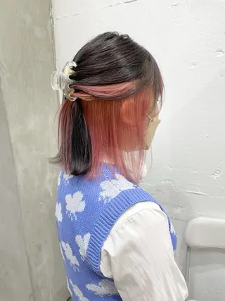 ミディアム カラー ヘアアレンジ SALOWIN原宿ash店所属・理想のハイトーンへ 🌙サイダサキのヘアスタイル