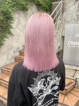 ミディアム カラー ヘアアレンジ メンズ キッズ 【ブリーチ】色落ち* お任せ🎀俊介のヘアスタイル