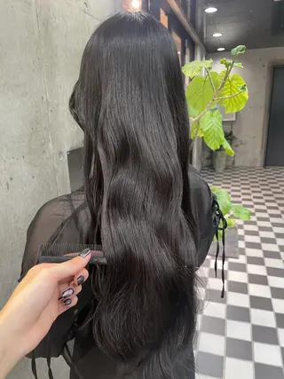 ロング 🫧ハイライトカラー 🫧 𝓜𝓘𝓤のヘアスタイル