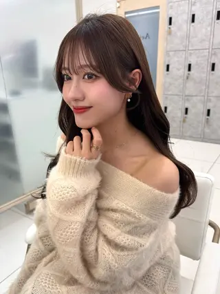 ロング 顔周り🇰🇷韓国 レイヤー/いづみ💞のヘアスタイル