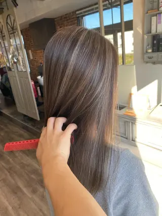 ロング 粕川 達哉のヘアスタイル