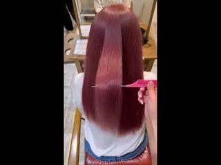 ロング カラー 福田花音/スタイリ スト兼任アイリストのヘアスタイル