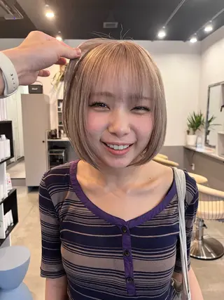 ミディアム カラー dogstar小林諒 レイヤーのヘアスタイル