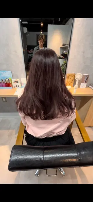 セミロング カラー 小山洋次/阪急茨木/ 透明感カラーショートのヘアスタイル