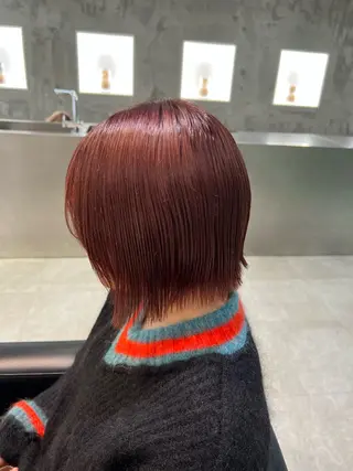 ショート SALOWIN川崎WEST店所属・🌷川崎/アレンジ/ 暖色ボブ/コトネ🌷のヘアスタイル