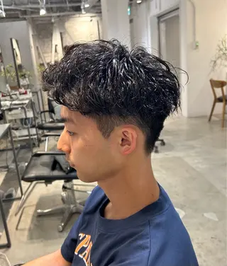 パーマ メンズ 💈メンズパーマの 匠💈曲がる縮毛矯正のヘアスタイル