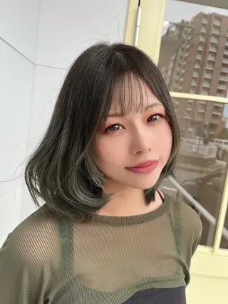 ミディアム カラー MIZUKI🫧ྀི 韓国ヘアAFLOATのヘアスタイル