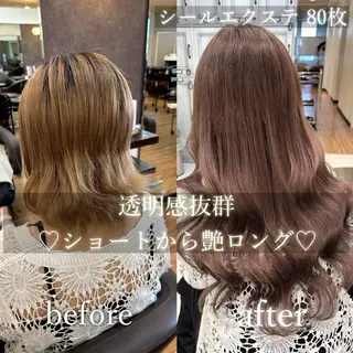 ロング カラー ANKH CROSS 🦋mako🦋のヘアスタイル