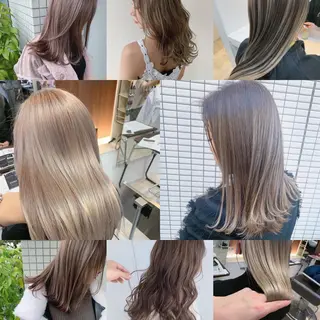 ミディアム ブリーチ.バレイヤー ジュ.REAL心斎橋のヘアスタイル