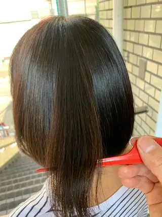 ミディアム 小田切 栄司のヘアスタイル