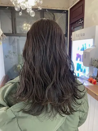 セミロング カラー 髪質改善サロン Sea shinjuku 新宿南口【シー シンジュク】所属・髪質改善/韓国ヘア レイヤー/新宿/ロミのヘアスタイル