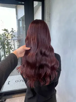 カラー 暖色/ハイトーン/ カラー/HBLのヘアスタイル