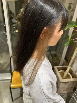 セミロング カラー 森 和輝のヘアスタイル