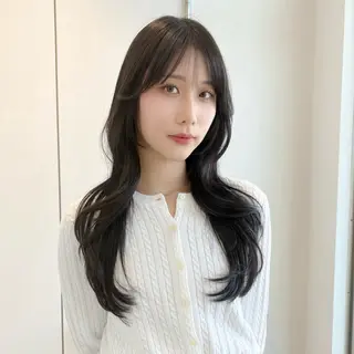 ロング カラー ULTOWA🩵 佐取歩のヘアスタイル